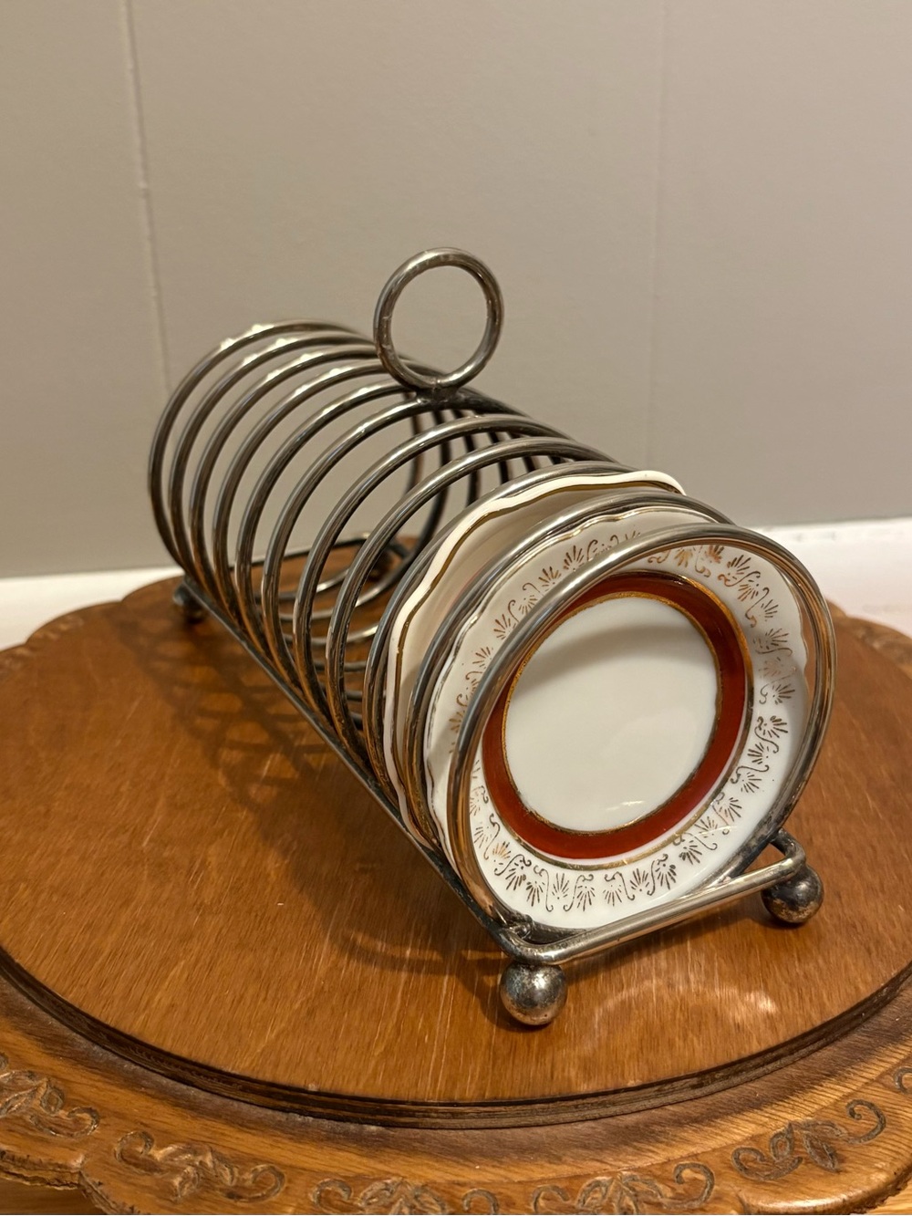 Silver Plated Vintage Toast Rack Great for Butter Pats